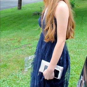 Navy Blue Prom Dress WORN ONCE